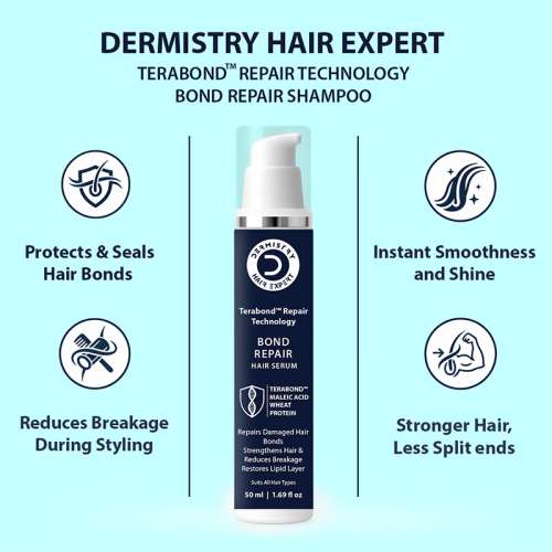 Dermistry: Bond Repair Restore Hair Serum TeraBond Maleic Acid Protein for Damaged Breakage Split End 50ml