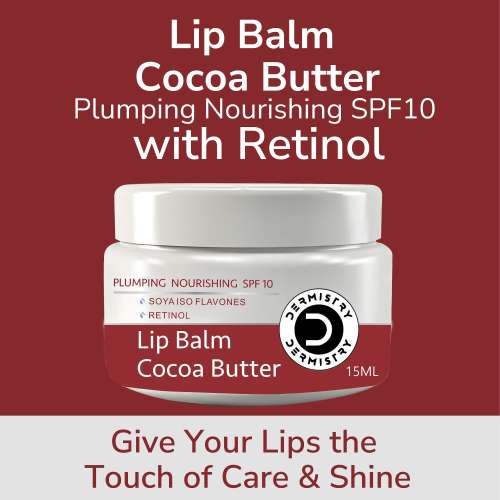 Dermistry: Cocoa Butter Tinted Lip Balm with Spf for Pigmentation Dry Dark Chapped Pigmented Lips 15ml