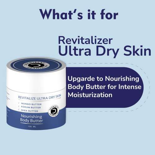 Dermistry: Body Butter For Dry & Very Dry Skin Deep Hydration Moisturizer With Coffee Shea Butter 100ml