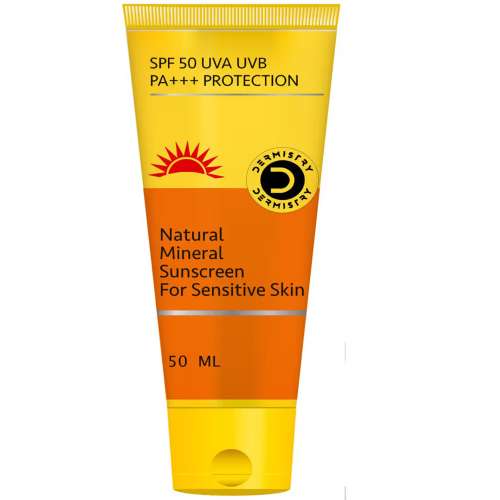 Dermistry: SPF 50 UV Mineral Based Sunscreen Oil Free Sun Care for Children Kids & Sensitive Skin 50ml