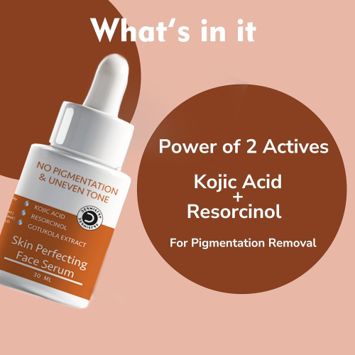 Dermistry: 2% Kojic Acid Face Serum Pigmentation Dark Spots  Removal Whitening Glowing Skin Fairness 30ml