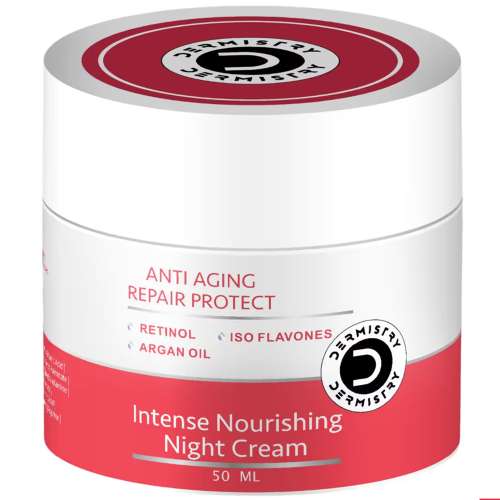 Dermistry: Anti Aging Collagen Retinol Night Moisturizer Face Cream for Ageing Skin & Wrinkles Repair 50ml