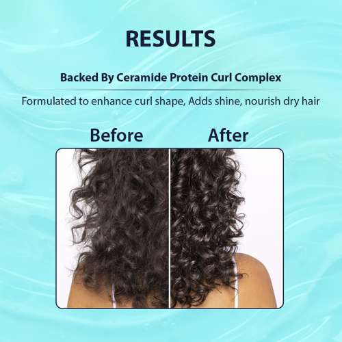 Dermistry: Curl Defining Curly Hair Serum with Ceramides Wheat Germ Oil for Hydration & Frizz Control 50ml