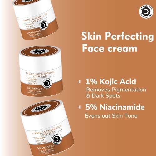 Dermistry: Kojic Acid Face Cream Pigmentation Tan Removal Glowing Skin Whitening Lightening Fairness 50ml