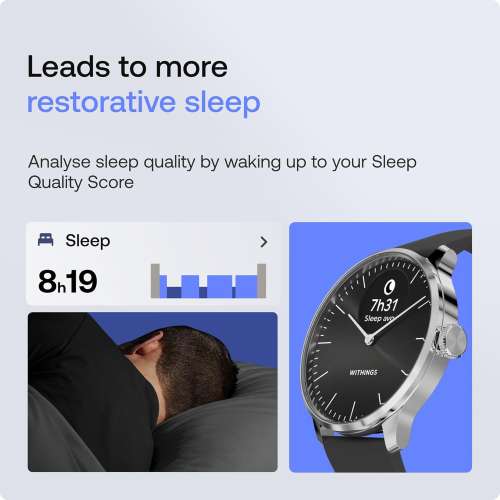 Withings: ScanWatch Light - Hybrid Smartwatch, Black