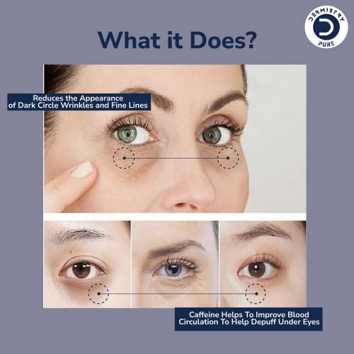 Dermistry: 0.6% Retinol Caffeine Under Eye Care Cream Serum Dark Circles Puffiness Wrinkle Puffy Eyes 30ml