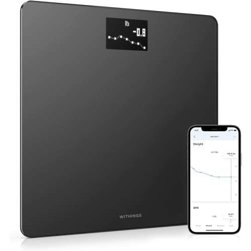 Withings: Body -Digital Wi-Fi Smart Scale with Automatic Smartphone App Sync, Black