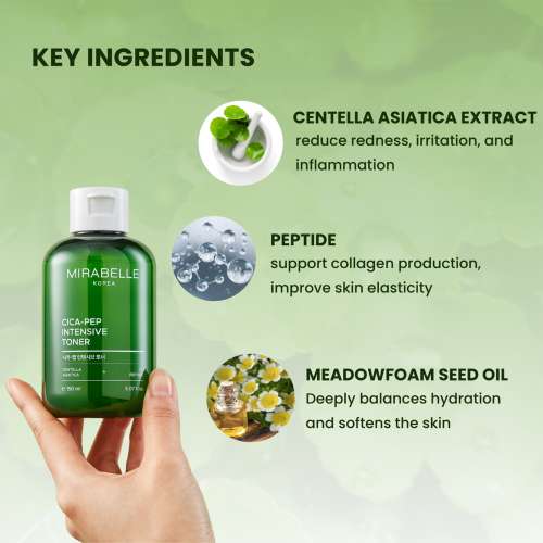 Mirabelle: Cica + Peptide Intensive Toner