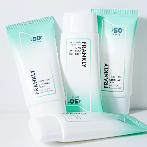 Frankly: Cicahae Sunscreen | SPF 50+ PA++++ | Centella Asiatica | Hyaluronic Acid | Calming | Sensitive Skin | Daily Sun Protection | Korean Skincare | 50ml