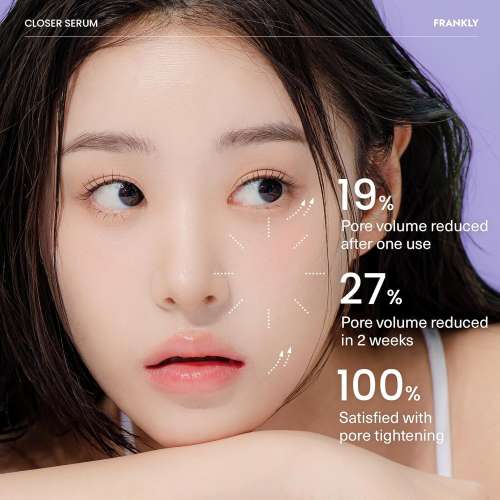 Frankly: Closer Serum | Pore Minimizer | 9 Peptides | Vegan Collagen | PHA | Glass Skin | Anti-Aging | Korean Skincare | 30ml