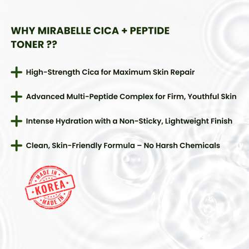 Mirabelle: Cica + Peptide Intensive Toner