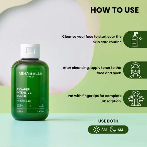 Mirabelle: Cica + Peptide Intensive Toner