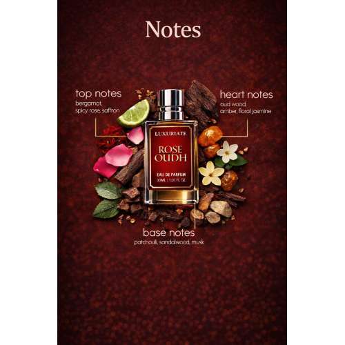Luxuriate: Eau De Parfum Rose Oudh 30ml