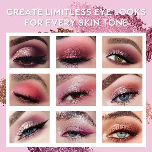 kindlife: Nude Eyeshadow Palette - Shimmer & Matte Finish with Versatile Colors