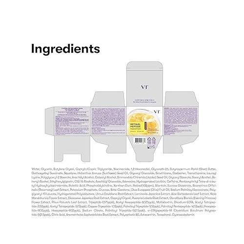 VT Cosmetics: Retinal Peptide Capsule Cream | Retinal | Anti-Aging | Peptide | Fine Lines & Wrinkles | 50ml