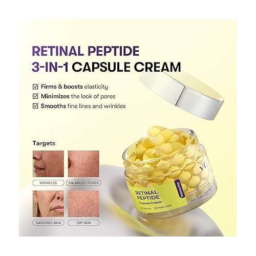 VT Cosmetics: Retinal Peptide Capsule Cream | Retinal | Anti-Aging | Peptide | Fine Lines & Wrinkles | 50ml