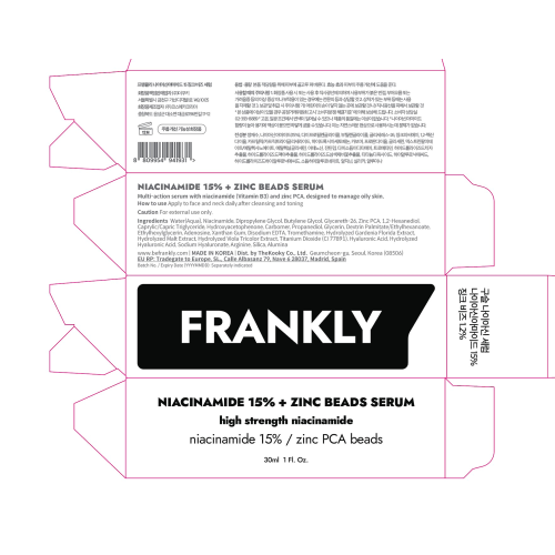 Frankly: Niacinamide 15% + Zinc Beads Serum 30ml