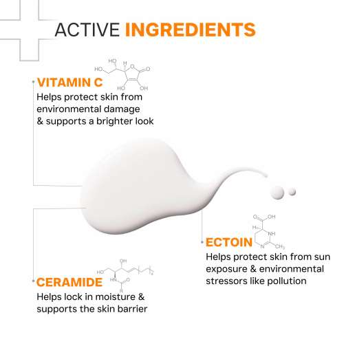 Dermatouch: C-DEFENSE UV GLOW SPF 50 PA++++ Fluid Sunscreen I for Premature Aging & Sunburn I In-Vivo & In-Vitro Tested | Suitable for All Skin Types | 80ml