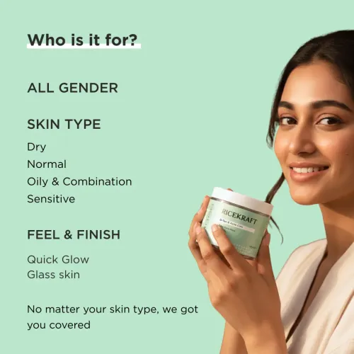 Ricekraft: De Tan & Acne Care Matcha Clay Face Mask with Rice & Salicylic Acid 100gm