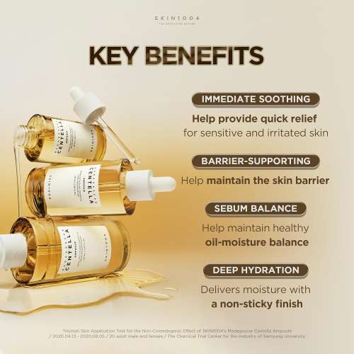 SKIN1004: Madagascar Centella Ampoule  | Calming Care | Sensitive Skin | Hydrating | Glow Boost | 100ml