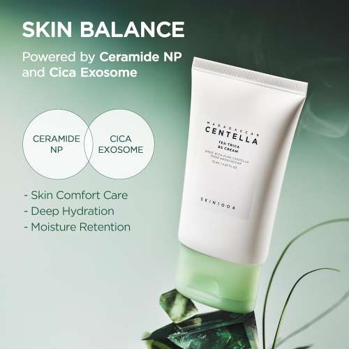 SKIN1004: Madagascar Centella Tea Trica B5 Cream | Calming Care | Sensitive Skin | Moisturizer | Barrier Support | 75Ml