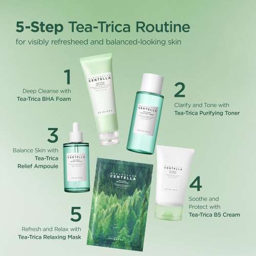 SKIN1004: Madagascar Centella Tea Trica B5 Cream | Calming Care | Sensitive Skin | Moisturizer | Barrier Support | 75Ml