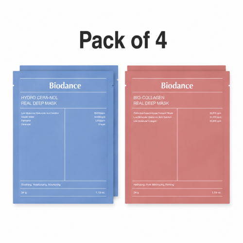 Biodance: Collagen & Hydra Boost Sheet Mask Combo | Pack of 4