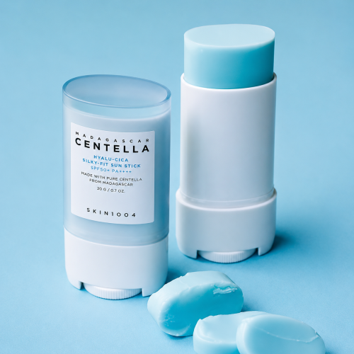 SKIN1004: Madagascar Centella Hyalu-Cica Silky-fit Sun Stick | Calming Care | Sensitive Skin | UV Protection | Daily Sunscreen | 20gm