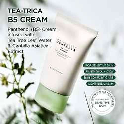 SKIN1004: Madagascar Centella Tea Trica B5 Cream | Calming Care | Sensitive Skin | Moisturizer | Barrier Support | 75Ml