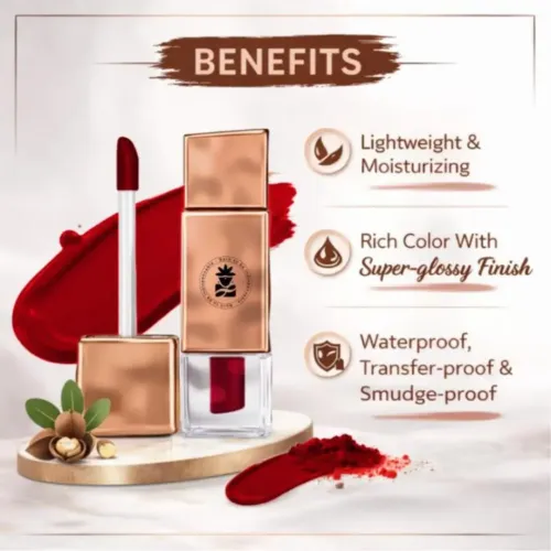 BOBI: Velvet Matte Liquid Lipstick BLISS | Everyday Wear Shade | Velvet Matte Finish | Highly Pigmented | Smooth Application | 2.5ml