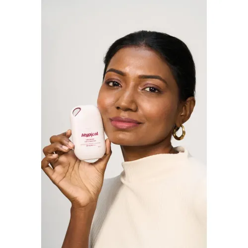 Atypiical: Low Effort 3-in-1 Sunscreen SPF 50 PA++++ | Moisturizer + Primer + Sunscreen |Dermatologically Tested | Non-Greasy, Ultra-Lightweight | No White Cast | Sunscreens for Oily & Dry skin | 40ml