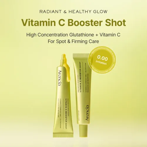 Arencia: Vitamin C Booster Shot Serum with 5% Dual Vitamin C + Glutathione For Dark Spot Care | Dark Spot Care | Brightening | 30ml