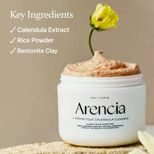 Arencia: Calendula Rice Mochi Cleanser | Soothing | Gentle Cleansing | 120gm
