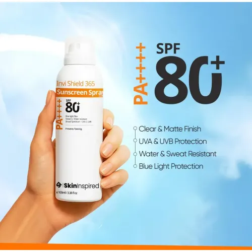 SkinInspired: InviShield 365 Body Sunscreen Spray | SPF 50 PA++++ | Non-Greasy Body Protection | 100ml