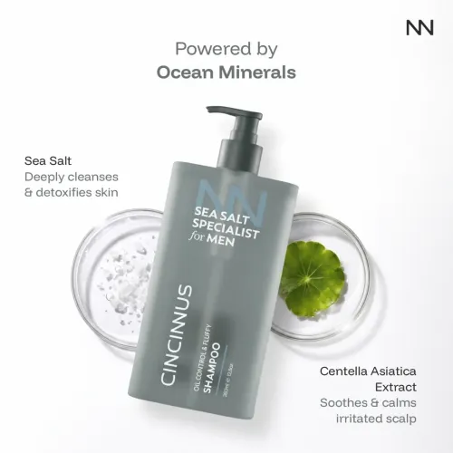 CINCINNUS: Sea Salt Oil Control Fluffy Shampoo 380ml