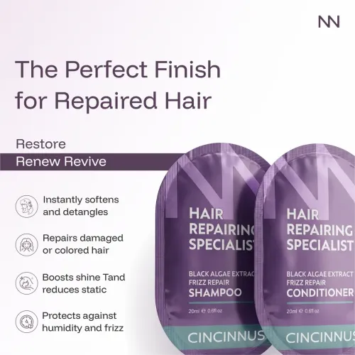 CINCINNUS: Frizz Repair Shampoo (Black Algae Extract) 20ml