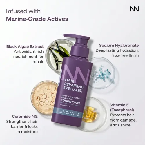 CINCINNUS: Black Algae Extract Frizz Repair Conditioner 300ml