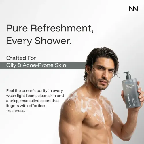 CINCINNUS: Sea Salt Oil Control Refreshing Shower Gel 380ml