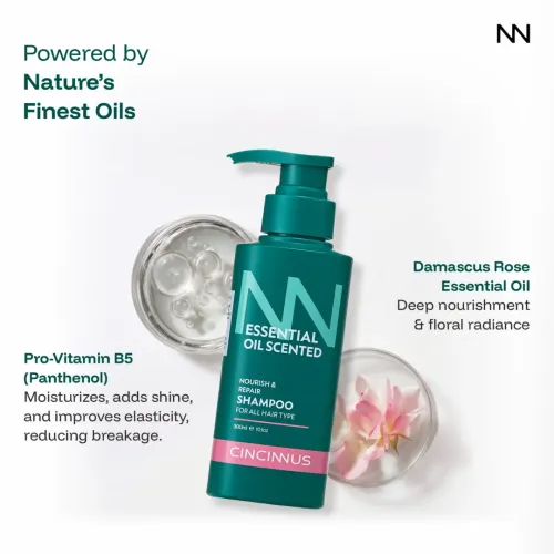 CINCINNUS: Essential Oil Scented Nourish And Repair Shampoo For All Hair Type 300ml
