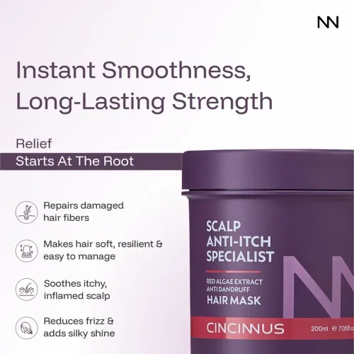 CINCINNUS: Red Algae Extract Anti Dandruff Hair mask 200ml