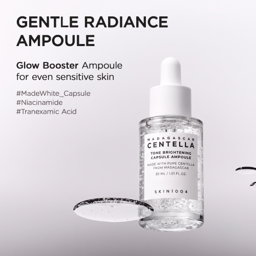 SKIN1004: Madagascar Centella Tone Brightening Capsule Ampoule  | Calming Care | Sensitive Skin | Hydrating | Glow Boost | 30ml