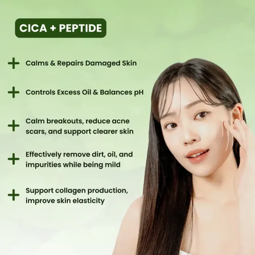 Mirabelle: Cica + Peptide Intensive Face Wash 120ml