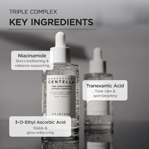 SKIN1004: Madagascar Centella Tone Brightening Capsule Ampoule | Calming Care | Sensitive Skin | Hydrating | Glow Boost | 50ml