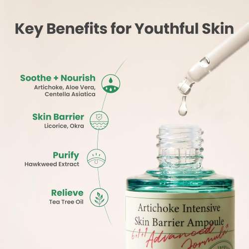 AXIS-Y: Artichoke Intensive Skin Barrier Ampoule | Barrier Repair | Deep Hydration | Skin Resilience | 30ml