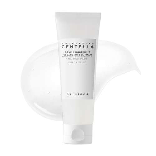 SKIN1004: Madagascar Centella Tone Brightening Cleansing Gel Foam  | Calming Care | Sensitive Skin | Face Cleanser | Deep Cleansing | Pore Care | 125ml