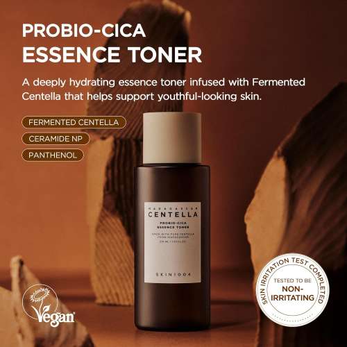 SKIN1004: Madagascar Centella Probio-Cica Essence Toner  | Calming Care | Sensitive Skin | Hydrating Toner | Skin Soothing | Glow Boost | 210ml