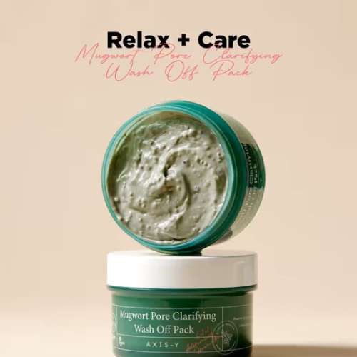 AXIS-Y: Mugwort Pore Clarifying Wash Off Pack | Pore Cleansing | Detoxifying | Excess Oil Control | 100ml