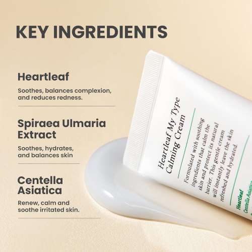 AXIS-Y: Heartleaf My Type Calming Cream | For Hydration | Redness Relief | Sensitive Skin | 60ml