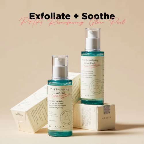 AXIS-Y: PHA Resurfacing Glow Peel | PHA Exfoliation | Skin Resurfacing | Brightening | Glow Boost | 50ml