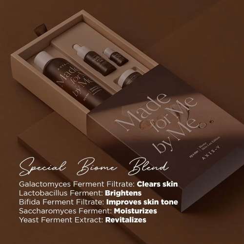 AXIS-Y: Biome Skin Lux Edition | Microbiome | Skin Barrier | Luxury Hydration | Balanced Skin | 200ml+17ml+10ml+5ml